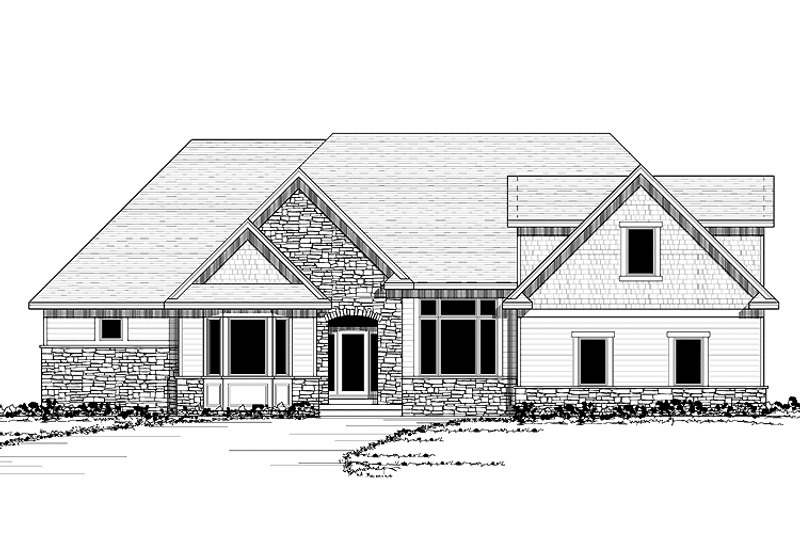 Home Plan - Exterior - Front Elevation 3 for Craftsman House Plan #51-689 - 6 bed, 4.5 bath