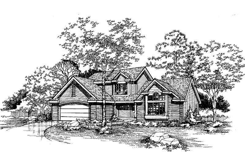 Architectural House Design - Traditional Exterior - Front Elevation Plan #320-940
