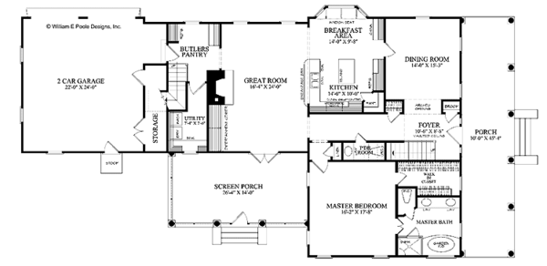 Dream House Plan - Colonial Floor Plan - Main Floor Plan #137-338
