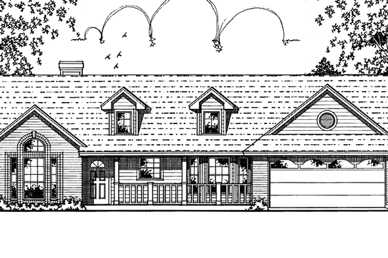 Dream House Plan - Country Exterior - Front Elevation Plan #42-653