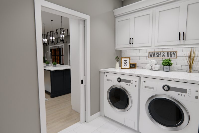 Dream House Plan - Interior - Laundry for Farmhouse House Plan #51-1366 - 4 bed, 3.5 bath