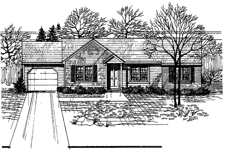 Dream House Plan - Ranch Exterior - Front Elevation Plan #30-231