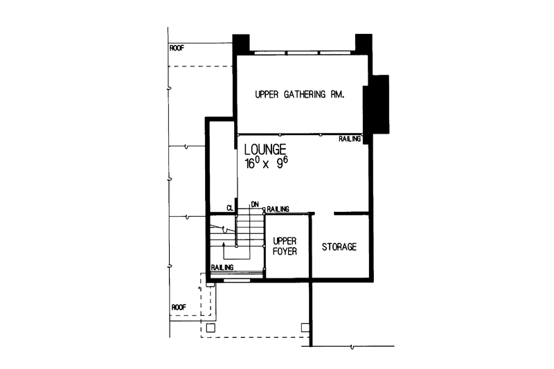 Home Plan - Floor Plan - Upper Floor for Contemporary House Plan #72-846 - 3 bed, 2 bath