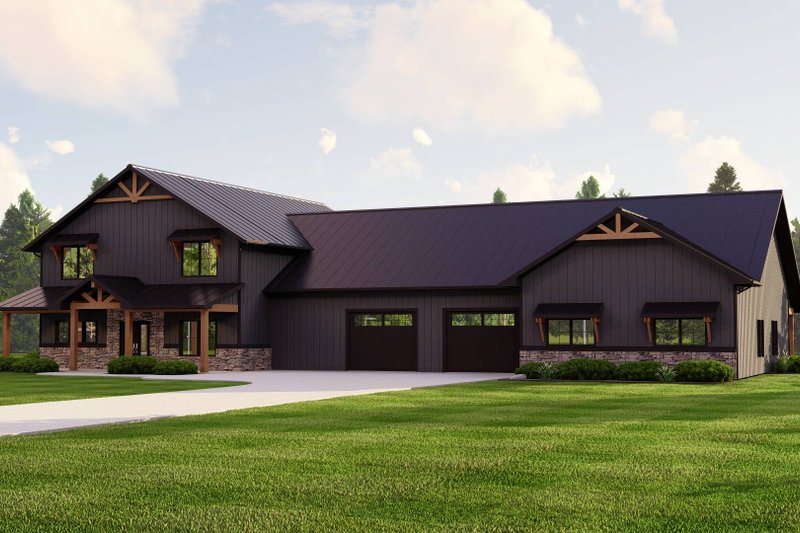 Dream House Plan - Exterior - Front Elevation 3 for Country House Plan #1064-243 - 4 bed, 3.5 bath