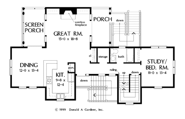 House Plan Design - Country Floor Plan - Main Floor Plan #929-473