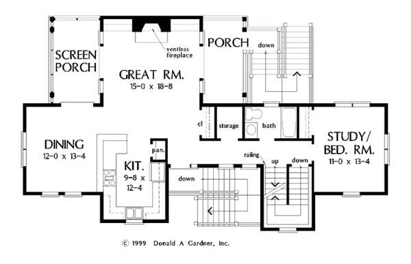 Country Floor Plan - Main Floor Plan #929-473
