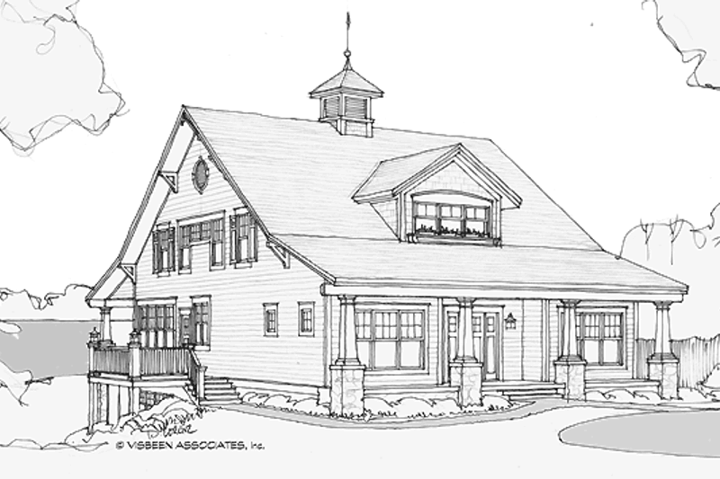 Architectural House Design - Craftsman Exterior - Front Elevation Plan #928-210