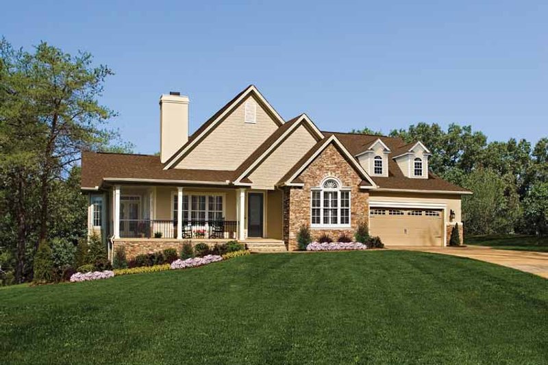 Home Plan - Exterior - Front Elevation 4 for Country House Plan #929-701 - 3 bed, 2 bath