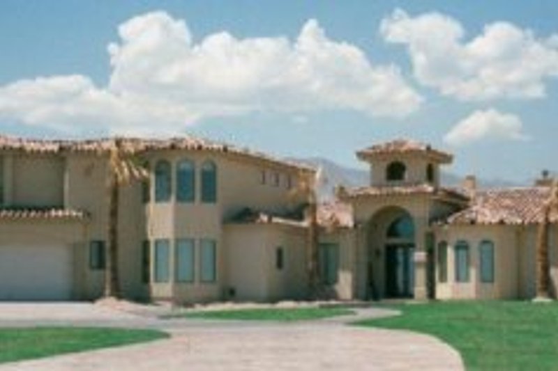 Home Plan - Adobe / Southwestern Exterior - Front Elevation Plan #1-906