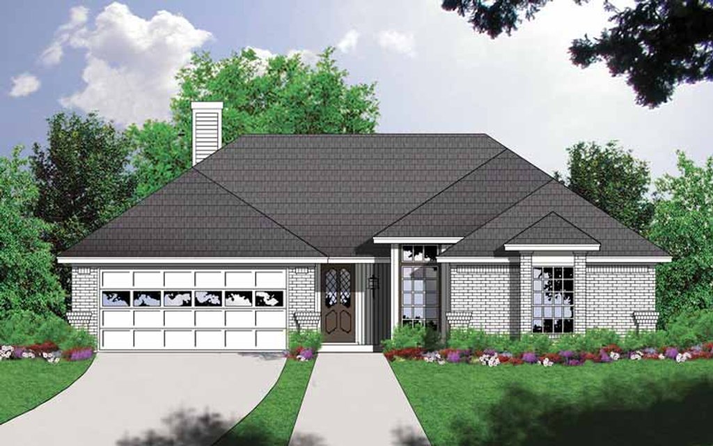 Ranch Style House Plan 3 Beds 2 Baths 1300 Sq Ft Plan 40 453 Dreamhomesource Com