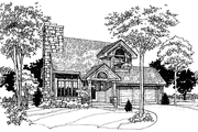 Country Style House Plan - 3 Beds 2.5 Baths 1556 Sq/Ft Plan #60-1041 
