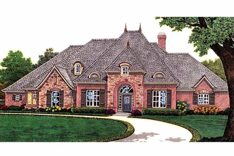 Dream House Plan - Exterior - Front Elevation 3 for Traditional House Plan #310-1233 - 3 bed, 2.5 bath
