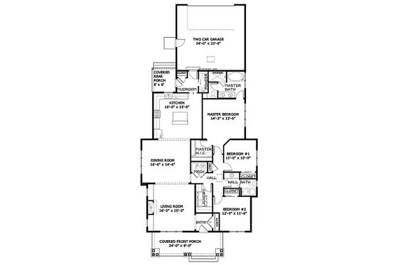 Bungalow style house plans Craftsman design floor plan