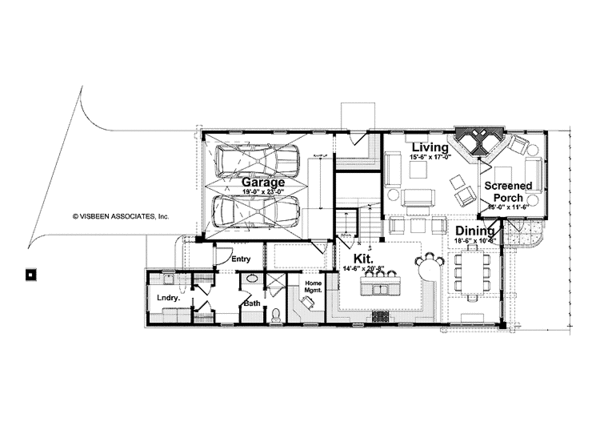 Home Plan - Country Floor Plan - Main Floor Plan #928-216