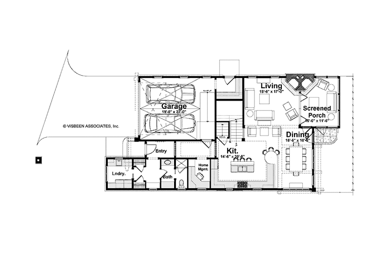 Home Plan - Floor Plan - Main Floor for Country House Plan #928-216 - 3 bed, 3 bath