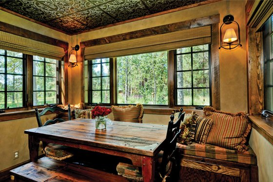 Interior - Dining Room for Cabin House Plan #942-25 - 2 bed, 2 bath