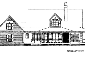 Exterior - Rear Elevation 3 for Victorian House Plan #929-289 - 3 bed, 2.5 bath