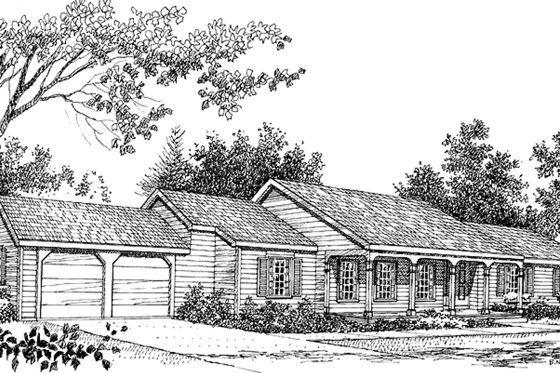 Dream House Plan - Exterior - Front Elevation 3 for Country House Plan #314-226 - 3 bed, 2.5 bath