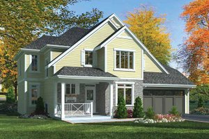 Country Exterior - Front Elevation Plan #46-801