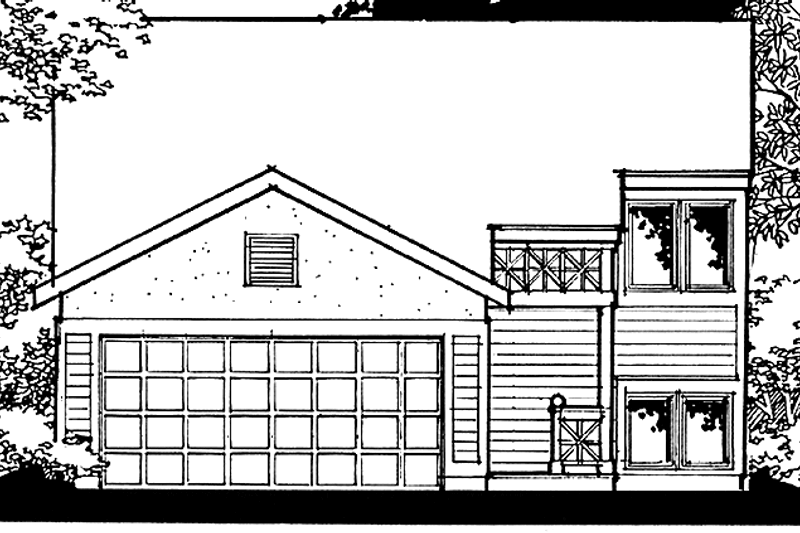 House Blueprint - Traditional Exterior - Front Elevation Plan #320-1451