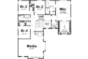 Traditional Style House Plan - 5 Beds 3.5 Baths 4139 Sq/Ft Plan #455-557 