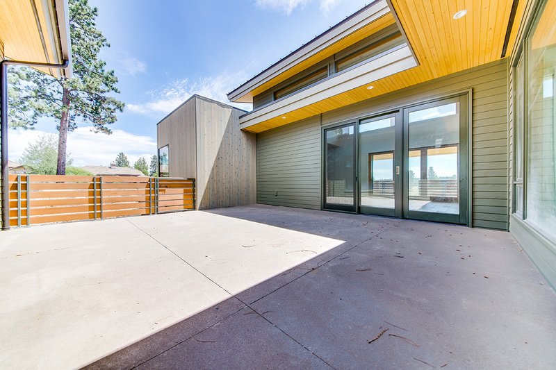 Architectural House Design - Rear Courtyard
