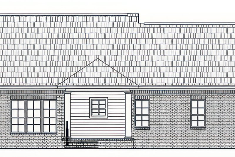 Architectural House Design - Exterior - Rear Elevation for Farmhouse House Plan #21-616 - 3 bed, 2 bath