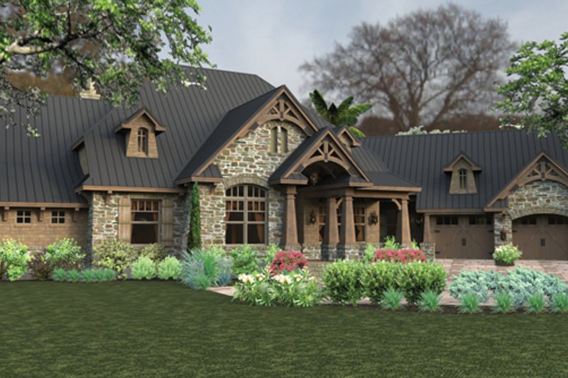Home Plan - Exterior - Front Elevation 4 for Craftsman House Plan #120-246 - 3 bed, 2 bath