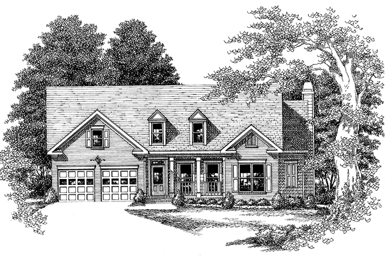 Home Plan - Exterior - Front Elevation 3 for Country House Plan #927-248 - 3 bed, 2 bath