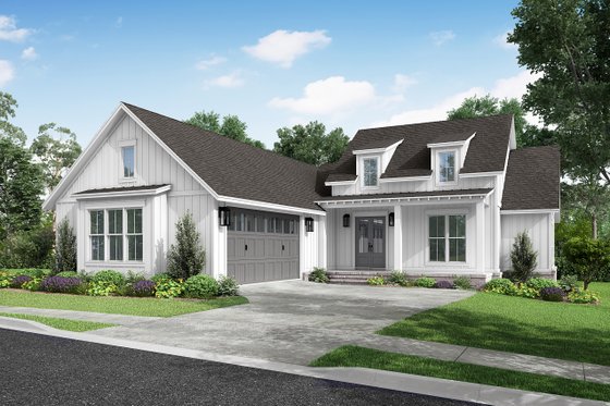 Exterior - Front Elevation 3 for Farmhouse House Plan #430-324 - 3 bed, 2.5 bath