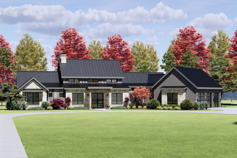 Dream House Plan - Exterior - Front Elevation 9 for Farmhouse House Plan #1096-40 - 4 bed, 4.5 bath
