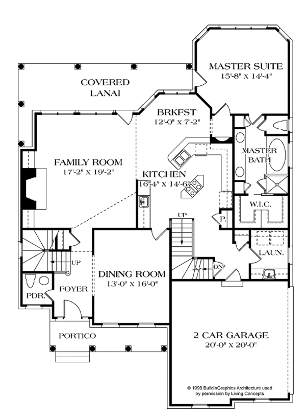 Home Plan - Country Floor Plan - Main Floor Plan #453-297