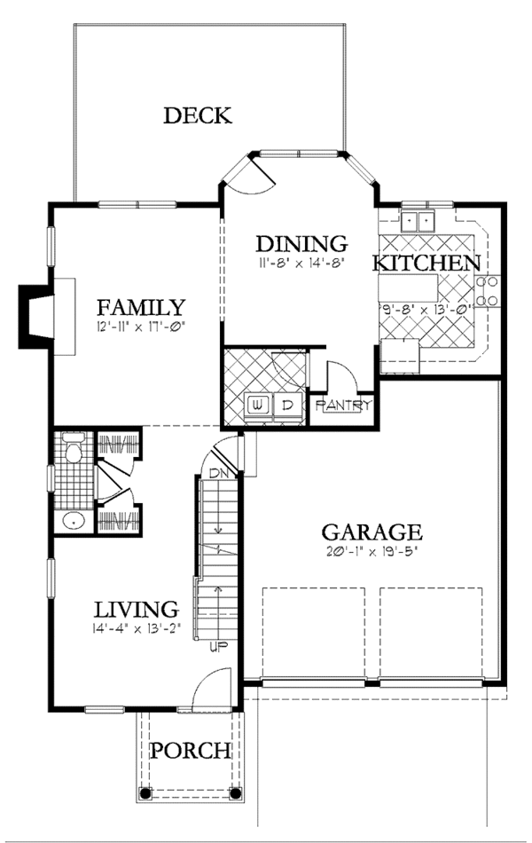 House Design - Traditional Floor Plan - Main Floor Plan #1029-56