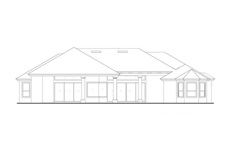 Dream House Plan - Exterior - Rear Elevation for Mediterranean House Plan #417-809 - 3 bed, 3.5 bath