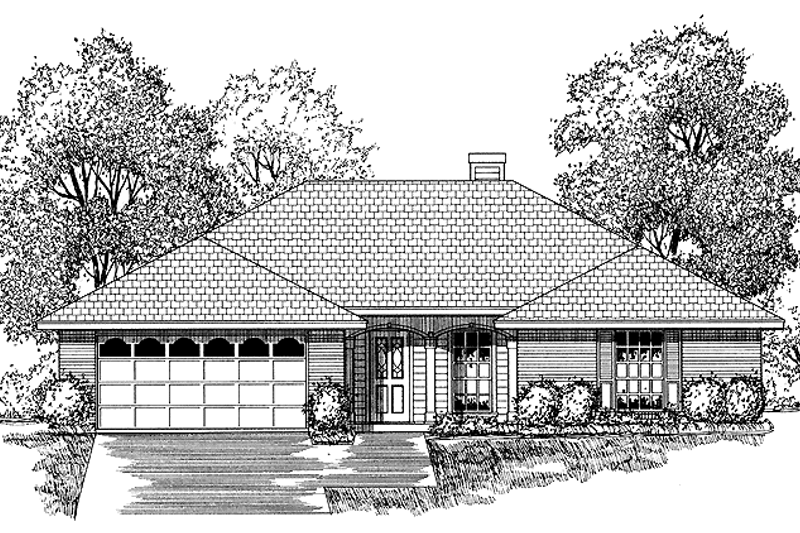House Design - Traditional Exterior - Front Elevation Plan #40-497
