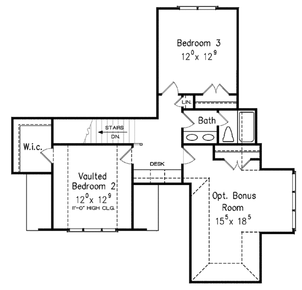 House Plan Design - European Floor Plan - Upper Floor Plan #927-356