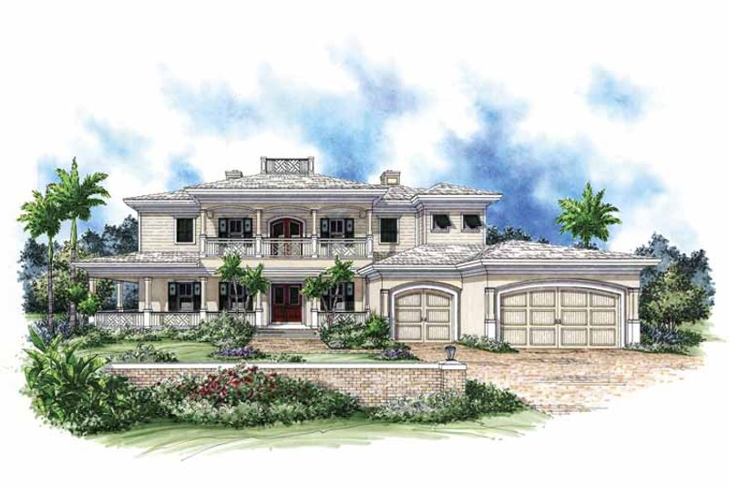 Home Plan - Exterior - Front Elevation 3 for Mediterranean House Plan #1017-66 - 4 bed, 5 bath