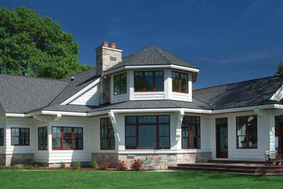 Exterior - Rear Elevation for Country House Plan #928-233 - 4 bed, 4 bath