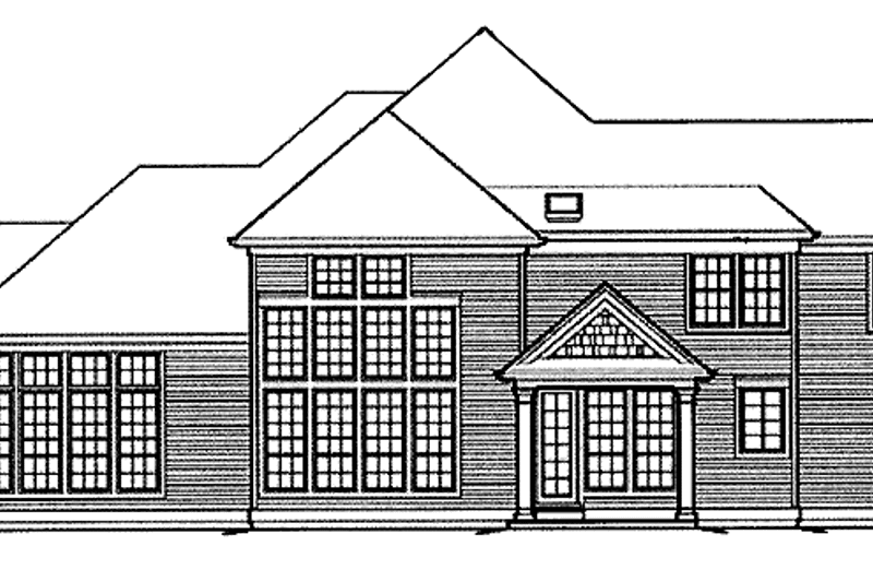 Home Plan - Exterior - Rear Elevation for Country House Plan #48-811 - 3 bed, 2.5 bath