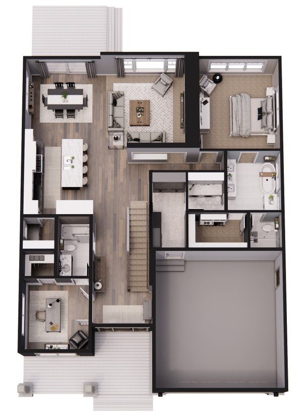 Traditional Floor Plan - Main Floor Plan #51-1323