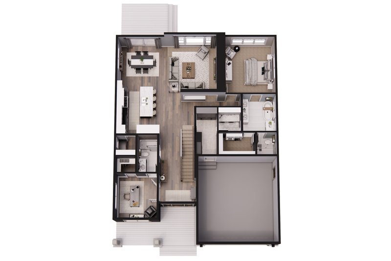 Dream House Plan - Floor Plan - Main Floor 1 for Traditional House Plan #51-1323 - 4 bed, 3 bath