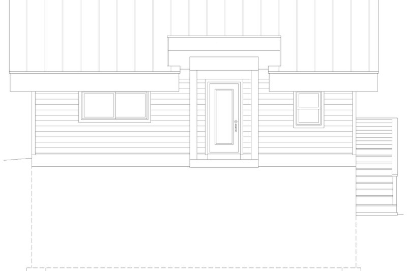 Dream House Plan - Exterior - Rear Elevation for Contemporary House Plan #932-798 - 1 bed, 2 bath