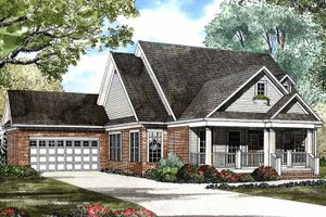 Exterior - Front Elevation 3 for Country House Plan #17-2943 - 3 bed, 2 bath