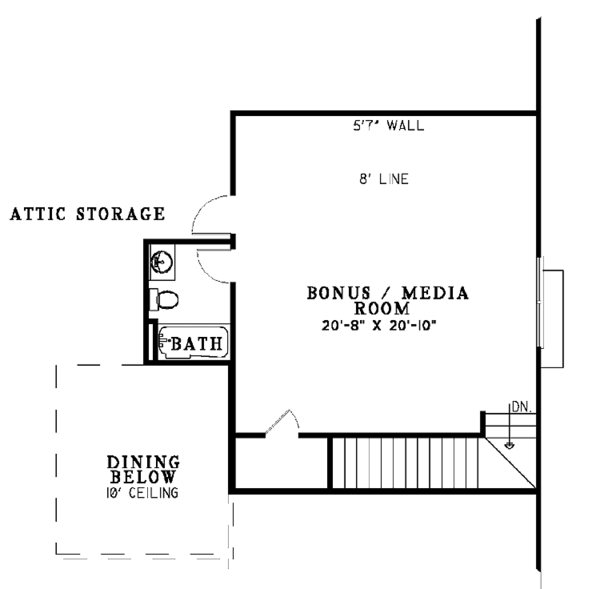 House Design - Country Floor Plan - Upper Floor Plan #17-2949