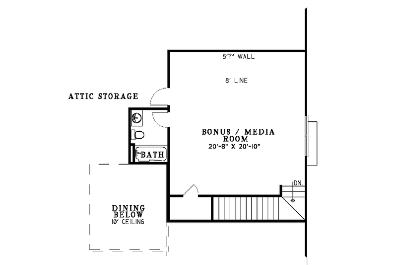 Home Plan - Floor Plan - Upper Floor for Country House Plan #17-2949 - 4 bed, 2 bath