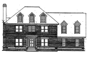 Colonial Style House Plan - 3 Beds 2.5 Baths 2405 Sq/Ft Plan #30-337 