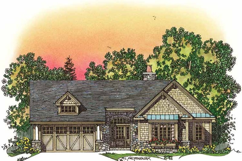 House Design - Craftsman Exterior - Front Elevation Plan #1016-75