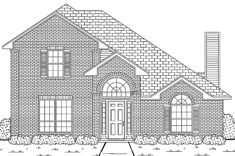 Home Plan - Exterior - Front Elevation 3 for Traditional House Plan #84-756 - 4 bed, 2.5 bath