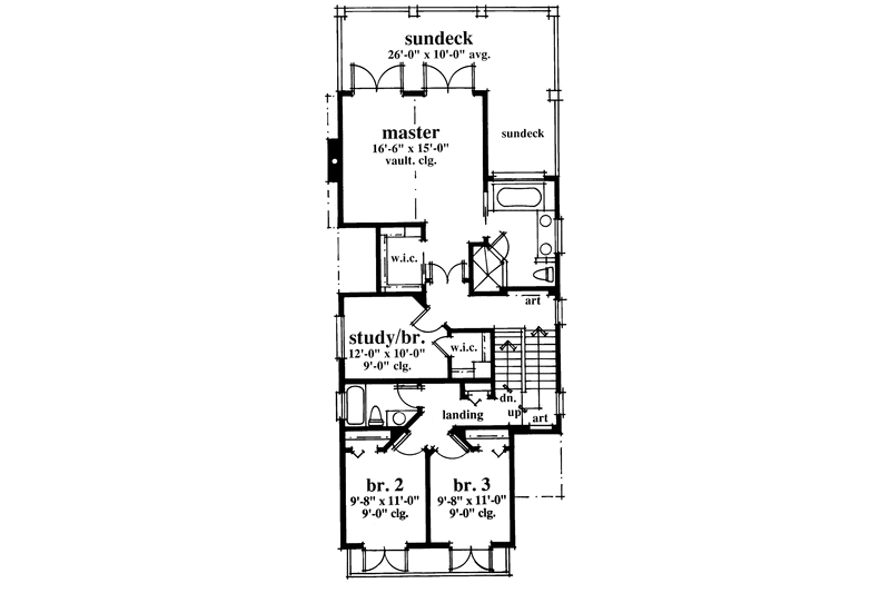 Home Plan - Floor Plan - Upper Floor for Country House Plan #930-81 - 3 bed, 2.5 bath