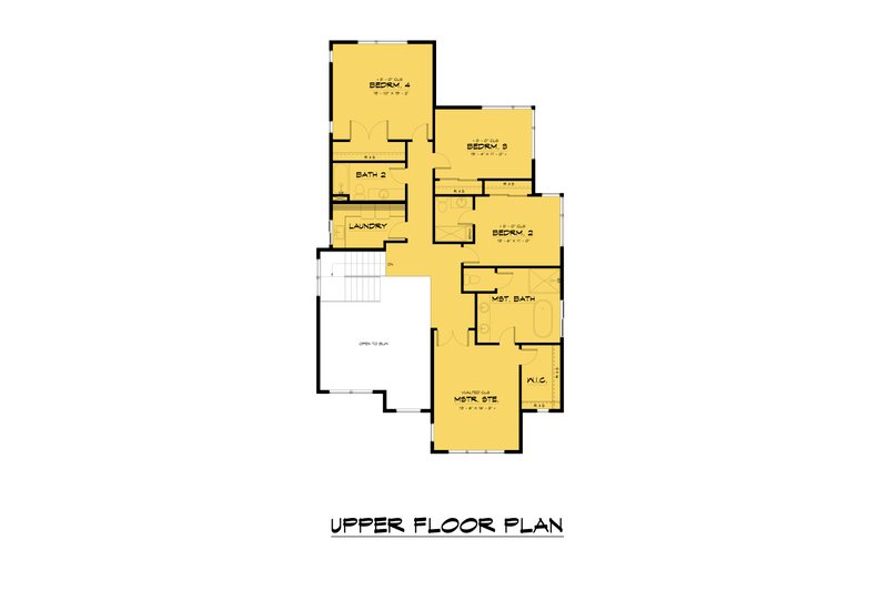 Dream House Plan - Floor Plan - Upper Floor for Farmhouse House Plan #1066-244 - 5 bed, 3.5 bath